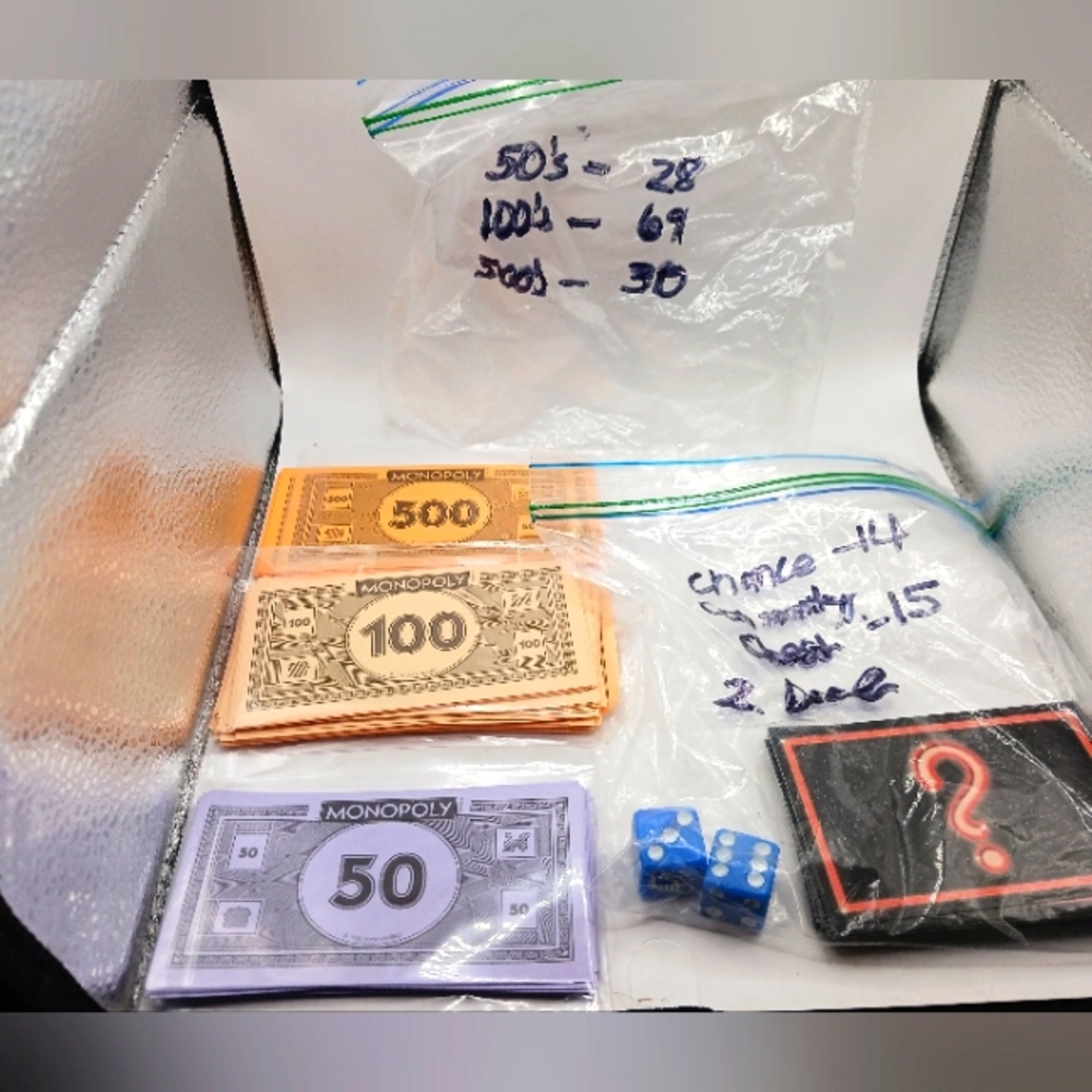 Monopoly Empire Replacement Game Pieces Money+ Cards+ Dice